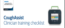 CoughAssist clinician training checklist